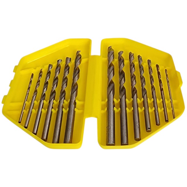 Twist Drill Bit Set HSS Metric- Plastic - 13 piece