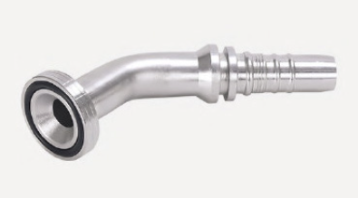 4SH Flange Hosetail 1" SAE x 1 Hose 3000PSI 45