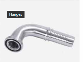 4SH FLANGE HOSETAIL 1 1/4" SAE 1"HOSE 6000PSI 90 DEGREE