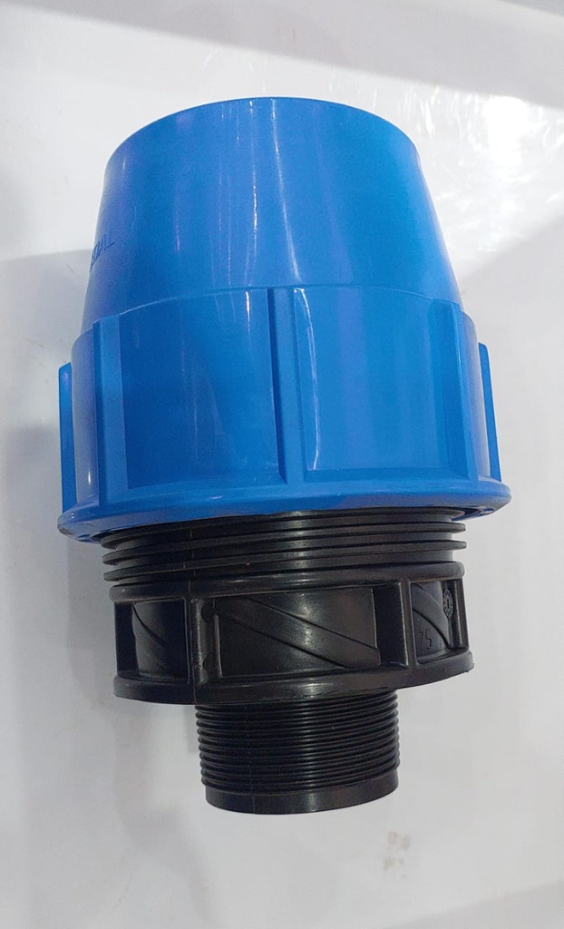 75mm x 50mm - Compressed Male Adaptor (2 duim)-M