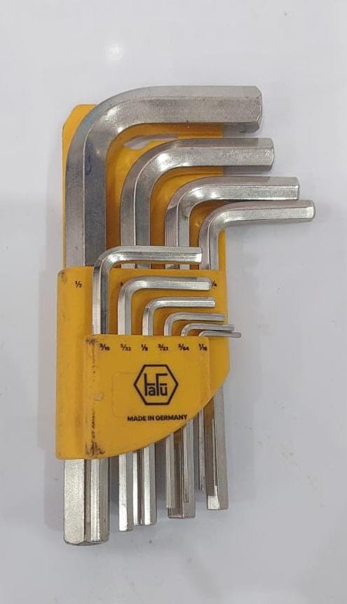 Allen Key Set Hex 1/6mm - 1/2mm (10pc - Imperial)