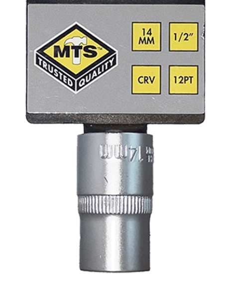 14mm 1/2 Loose Socket Drive MTS - CRV Steel