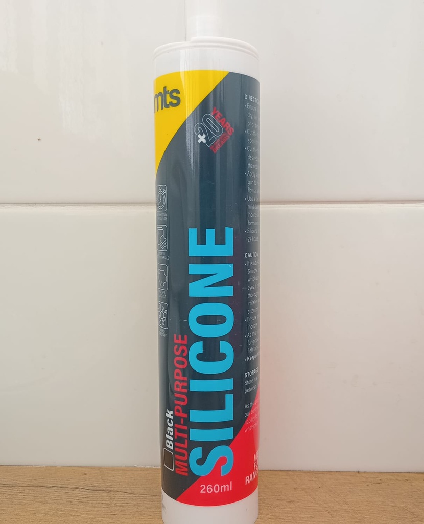 Silicone 260ml Black Contractors