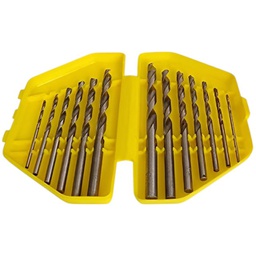[D/BIT-SET-TWIST-13PCE-PLASTIC] Twist Drill Bit Set HSS Metric- Plastic - 13 piece